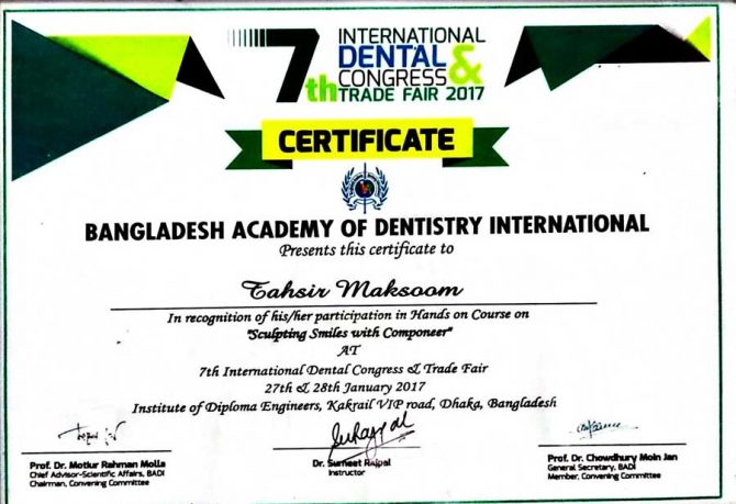 Bangladesh Academy Of Dentistry International